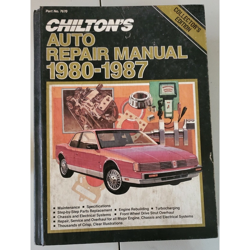 Chilton's Auto Repair Manual 1980-1987 Collector's Edition Hardcover Service Car